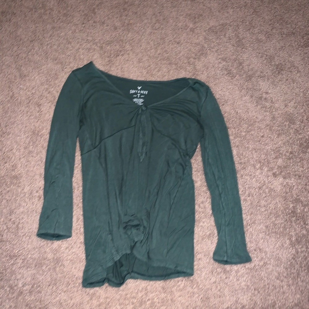 AE Tie Front Top